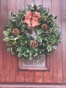 Decorated Holly Wreath